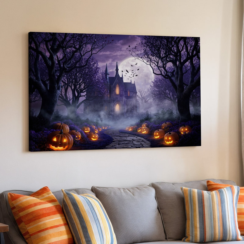 Reproduction d'art sur toile, "A Hahantly Beautiful Twilight Scene In A Mystical Forest", art mural, H 9 po x l 12 po