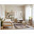 Machine Washable Botanical Gray Area Rug-1684499163