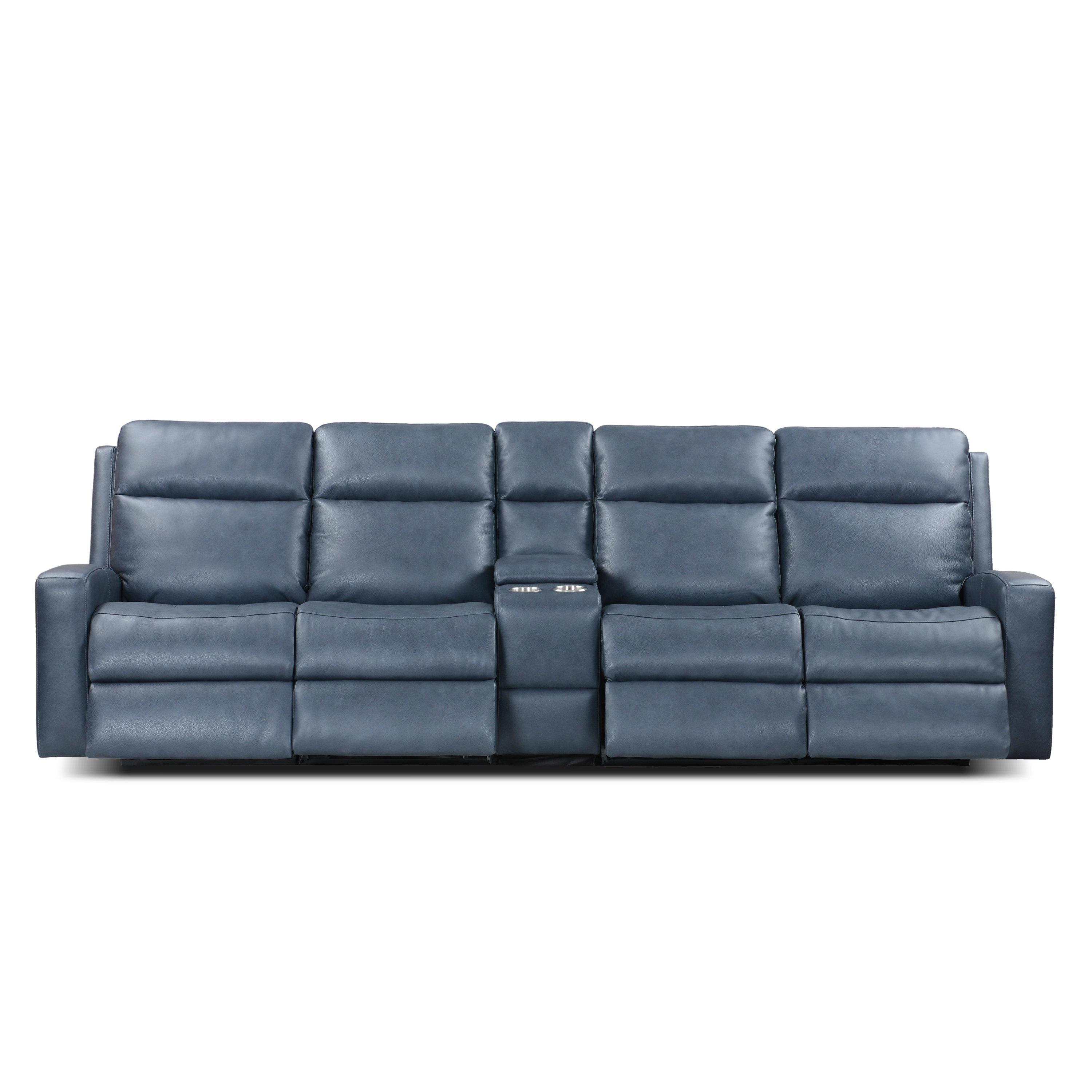 UR livingroom 126.5'' Genuine Leather Reclining Sofa Wayfair