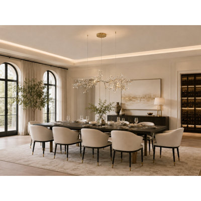 Eclectic 30 Light Bronze Crystal Branch Chandelier