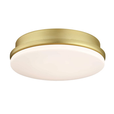Kute Ceiling Fan Correlated Color Temperature (CCT) Select LED Light Kit - Brushed Satin Brass