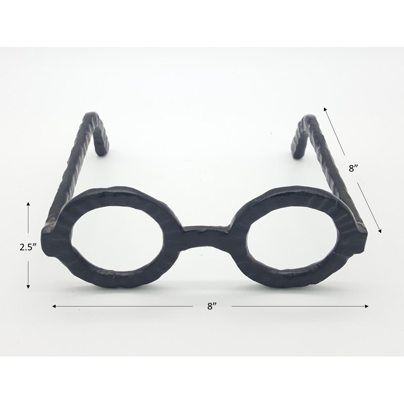 Drumack Decor Black  Ribbed Eye Specs Object