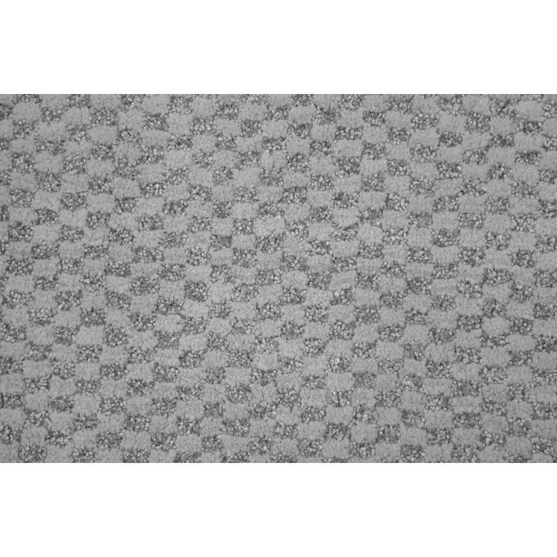 Juliahna Nylon Bath Rug with Non-Slip Backing, 24" x 40", Platinum Gray