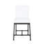 Tabouret de comptoir blanc à boutons - moderne industriel, P 23 po x l 20,47 po x H 38,8 po moderne