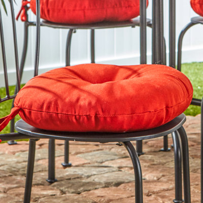 Coussin de chaise de salle à manger d'extérieur rond 15 po Ballera