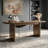 70.9'' W Solid Oak Executive Computer Desk