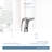 MOEN M-Power Commercial Touchless Hands-Free Sensor Operated Single Mount Lavatory Battery Powered Non Mixing Faucet in Chrome-15400234