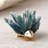Decorative Object Stone And Metal Crystal Accents Animal Shape For Home Office Bedroom Living Room - 2" Blue