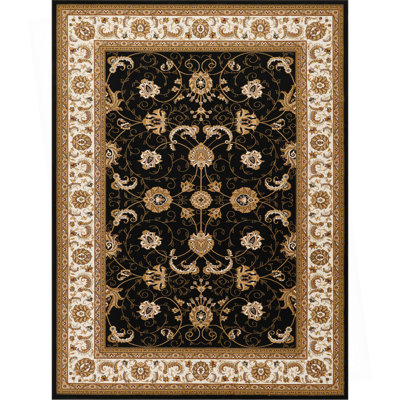 Tapis noir 9 pi 2 po x 12 pi 6 po