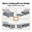 Canapé-lit vidaXL gris clair contreplaqué 76,38 x 19,69 x 32,28 po-116119964