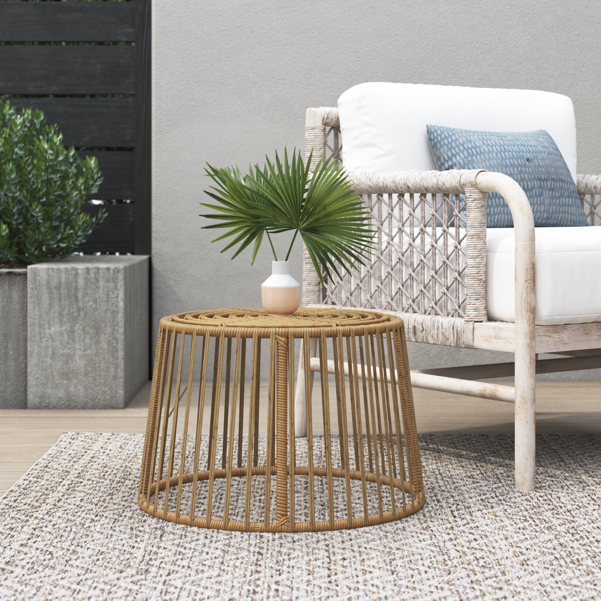 Fiona 20.3'' Outdoor Side Table