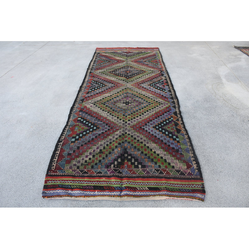 Tapis de couloir élégant en laine 48 x 132,7 pouces