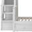 Jamelah Twin-Twin over Full L-Shaped Bunk Bed With 3 Drawers, Portable Desk and Wardrobe-592142668