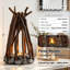 Lampe d'appoint rustique avec 3 modes de flamme et fonction bruit blanc