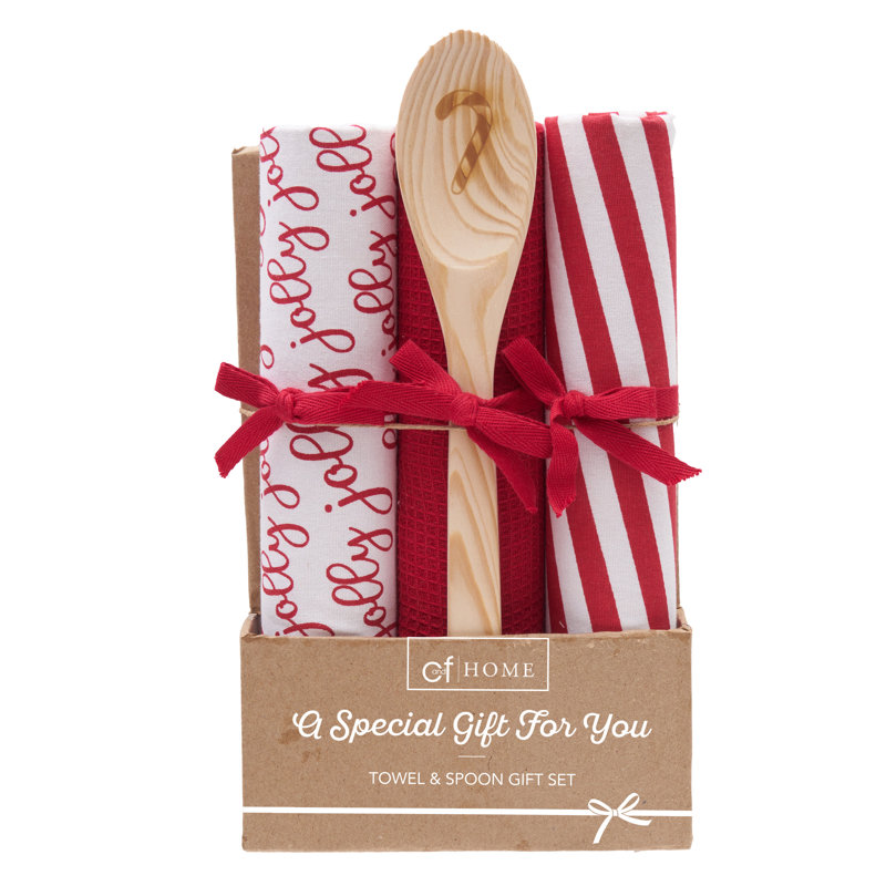 Ensemble de 4 serviettes à vaisselle Jolly Candy Cane