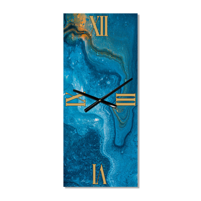 Horloge murale abstraite Composition de marbre II, Petit