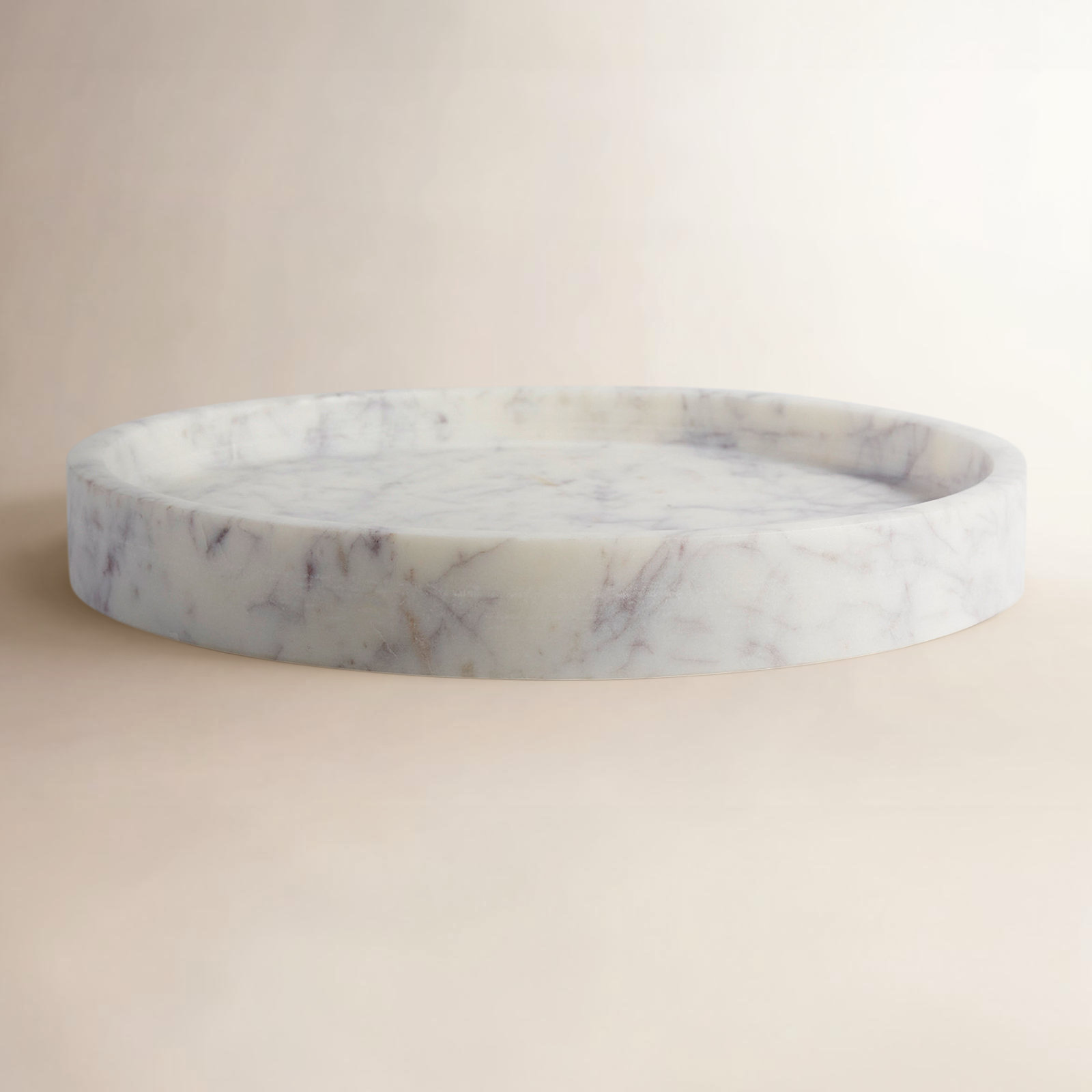 Matheson Marble Tray - Set of 1, 1.5" H x 12" W x 12" D