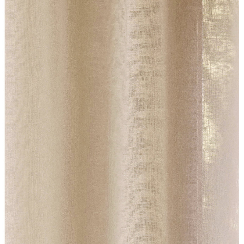 Rhayna Sheer Curtain Pair, Natural, 140cm Width x 137cm Drop
