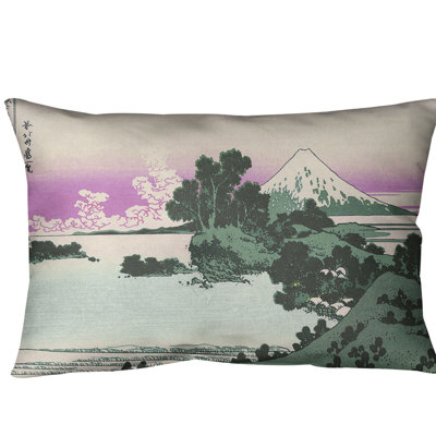 Katsushika Hokusai Reversible Throw Pillow
