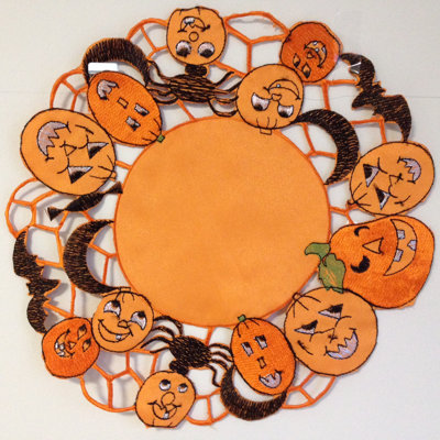Salisbury Polyester Embroidered Round Placemat