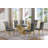 Kennise Glass Top Double Pedestal Dining Set-377858198-377858192-377917782