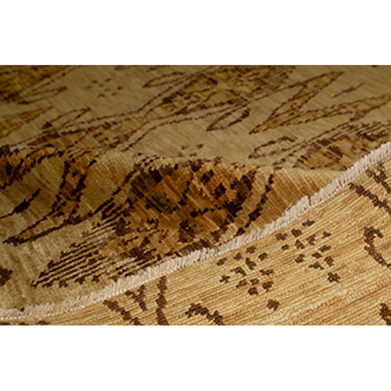 Hand Woven Wool Ikat Area Rug