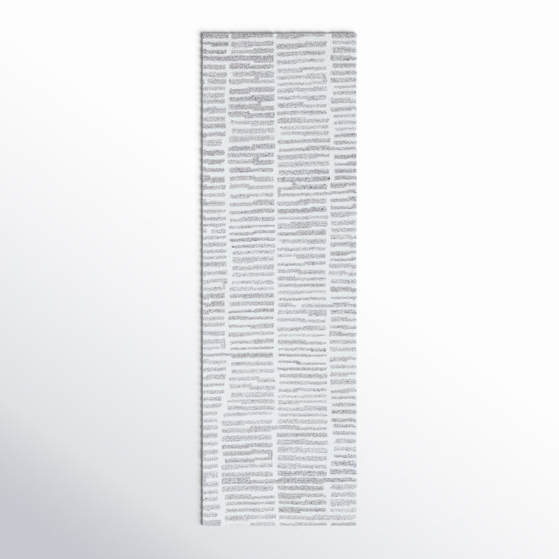 Finton Hand Tufted Striped Indoor Rug, Runner 2'6"x 8'