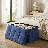 30" Collapsible Storage Ottoman Bench, Cotton-Linen Footrest With Storage, For Living Room, Bedroom Entryway-1528073790