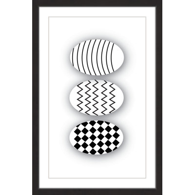 'Patterned Eggs' by Katarina Snygg Framed Print