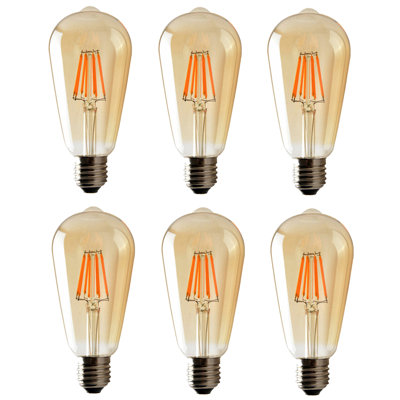 60W Equivalent ST64 E27/Medium (Standard) Dimmable 2700K LED Bulb
