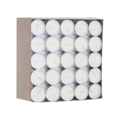 200 Pack Unscented Tea Lights Candles 6.5 Hours Long Burning Christmas