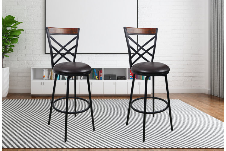 Taryn Adjustable Height Swivel Bar Stool