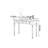 Black Rubberwood Double-drawer Writing Desk-551191479