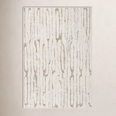 Malone Oatmeal Machine Washable Geometric Rug