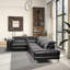 Canapé modulaire inclinable Zander - Polyuréthane noir