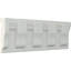 H 5 5/8 po x P 1 1/4 po x L 94 1/2 po (répétition 3 7/8 po), bloc de chaise Chesterfield Dentil Block