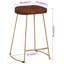 Ensemble de 2 tabourets de bar vidaXL, laiton-2090906864-2090906865