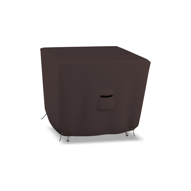 Housse de table carrée résistante aux intempéries résistante aux rayons UV pour l'extérieur, H 29 po x l 53 po x P 53 po