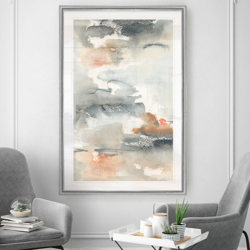 «Lily Pad Impressions I», reproduction d'art sur toile, H 18,5 po x l 24,5 po x P 1,5 po, Cadre noir