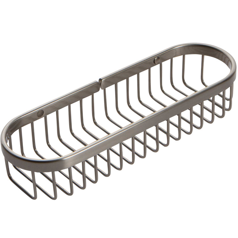 Splashables 11" Toiletry Basket, Satin Nickel
