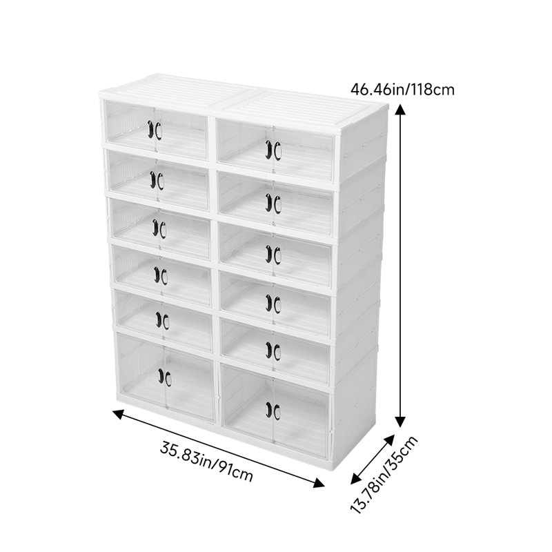 Shoe Storage, 118 cm H x 91 cm W x 35 cm D