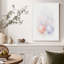 Aquarelle sur toile, coquillages roses et bleus-1172994909