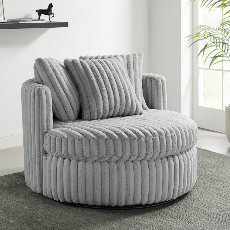 Fauteuil demi-tonneau pivotant Marbihan