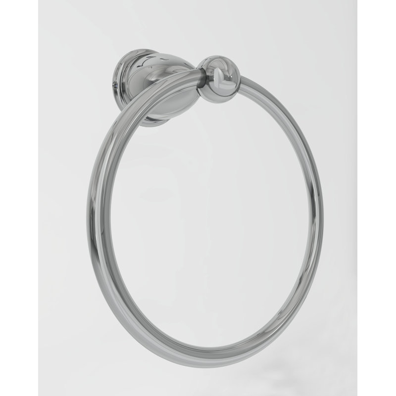 Porte-serviettes à anneau fermé pour salle de bain Marco - Fabriqué en polycarbonate durable, Chrome