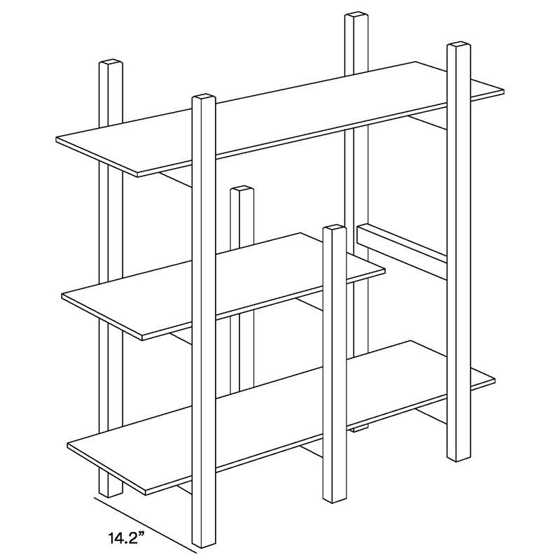 Maderas Small Shelf, Shell