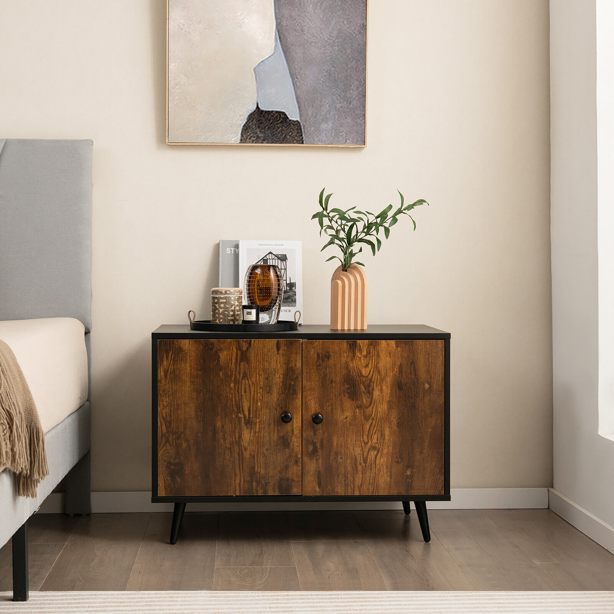 Archie & Oscar™ Easingwold Industrial Cat Litter Box Enclosure Hidden