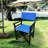 2 Wooden Folding Chair With Black Canvas. And Functional Design. 20" X 23" 36". 14.53 Lb Canvas Back Pad - 2Pcs. Relaxing.-888629706