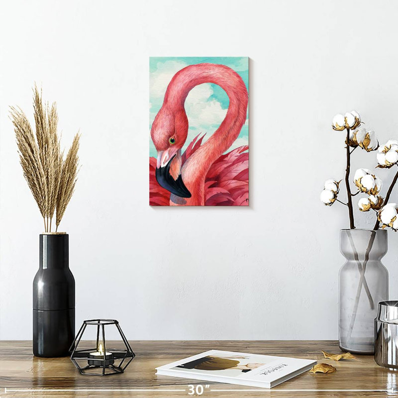Brampt Fab Flamingo, 12" H x 8" W