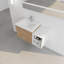 Meuble-lavabo de salle de bain avec lavabo et tablettes de rangement-2057913523