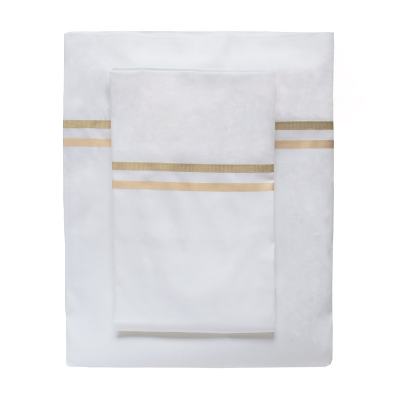 Ensemble de draps 100% coton The Met X Ann Gish, Ensemble de draps pour grand lit, Taupe / métal